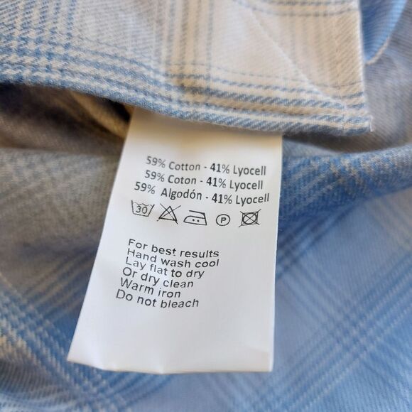 Peter Millar Crown Crafted Goodman Italian Flannel Vintage Indigo Blue Men's M - Picture 6 of 6